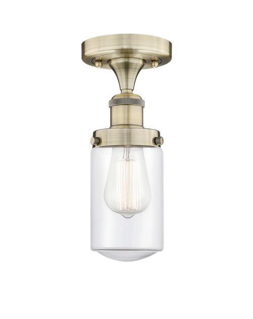 Innovations - 616-1F-AB-G312 - One Light Semi-Flush Mount - Edison - Antique Brass