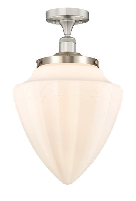 manufacturer_finish:Brushed Satin Nickel|manufacturer_glass:Cased Matte White Large Bullet