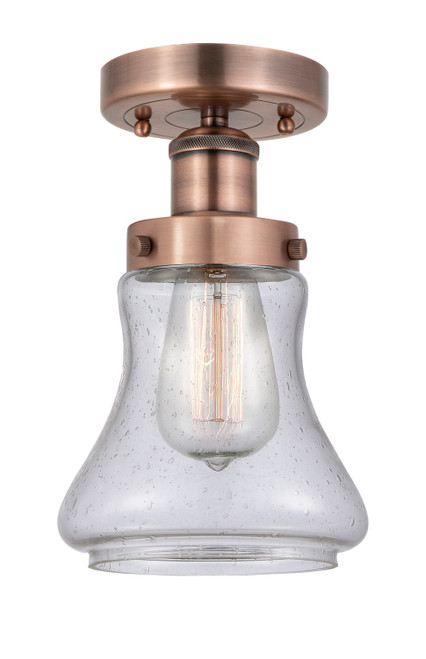 Innovations - 616-1F-AC-G194 - One Light Semi-Flush Mount - Edison - Antique Copper