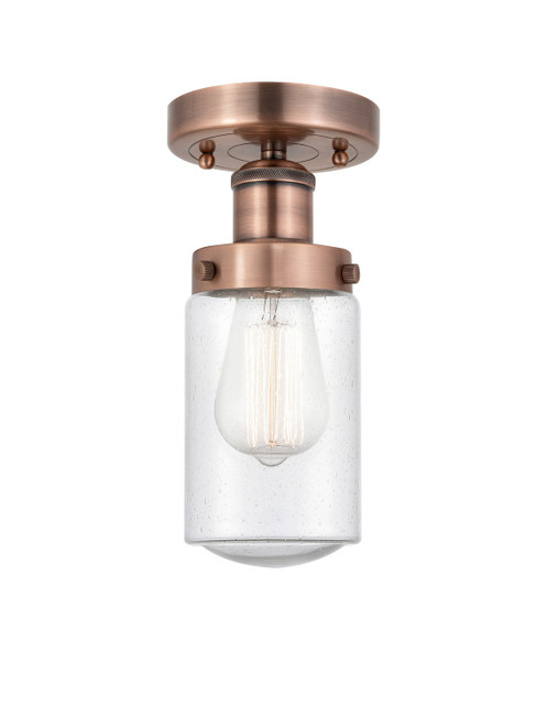 Innovations - 616-1F-AC-G314 - One Light Semi-Flush Mount - Edison - Antique Copper