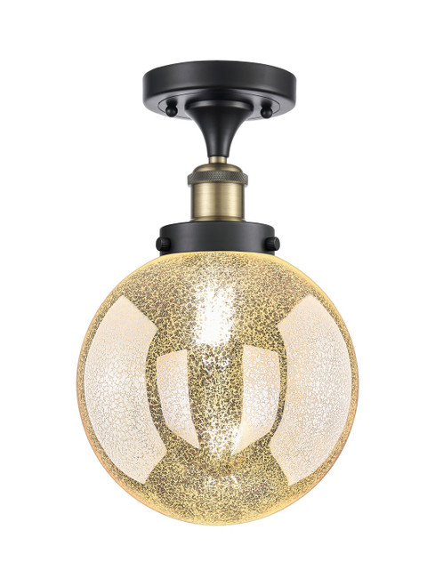 Innovations - 616-1F-BAB-G208-8 - One Light Semi-Flush Mount - Edison - Black Antique Brass