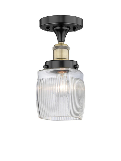 Innovations - 616-1F-BAB-G302 - One Light Semi-Flush Mount - Edison - Black Antique Brass