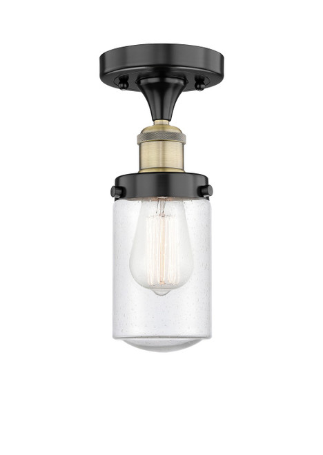Innovations - 616-1F-BAB-G314 - One Light Semi-Flush Mount - Edison - Black Antique Brass