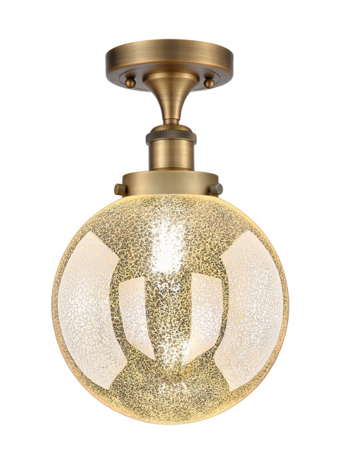 Innovations - 616-1F-BB-G208-8 - One Light Semi-Flush Mount - Edison - Brushed Brass