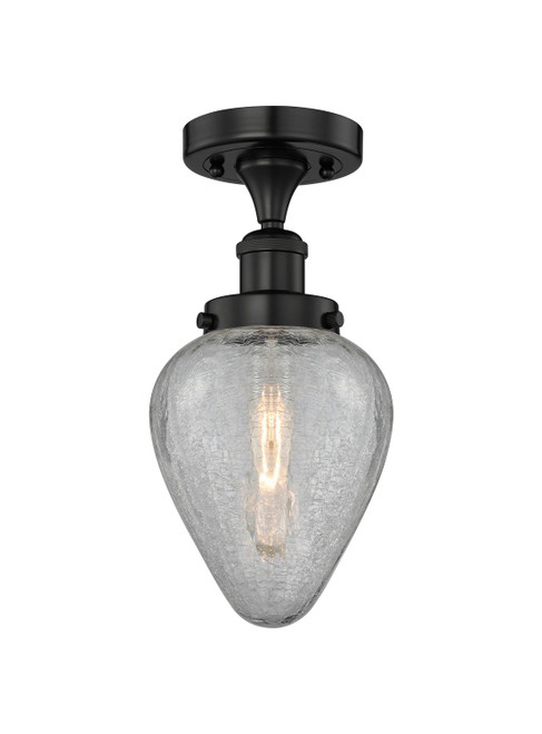 Innovations - 616-1F-BK-G165 - One Light Semi-Flush Mount - Edison - Matte Black