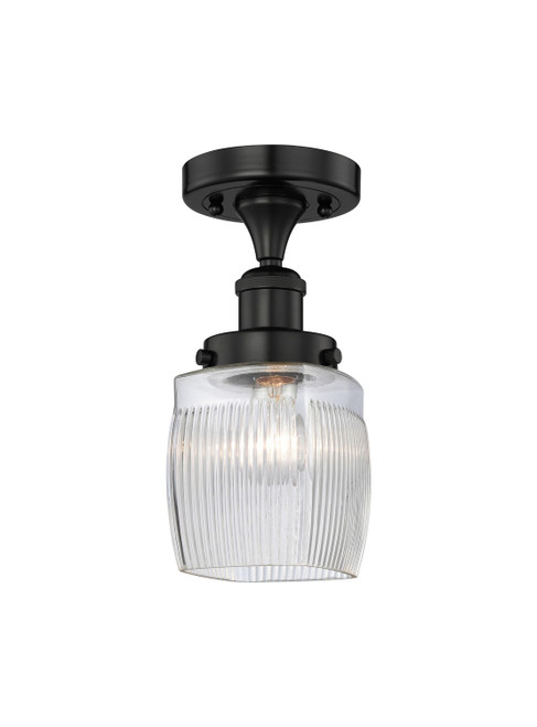 Innovations - 616-1F-BK-G302 - One Light Semi-Flush Mount - Edison - Matte Black