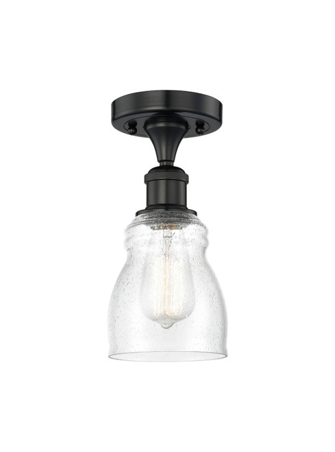 Innovations - 616-1F-BK-G394 - One Light Semi-Flush Mount - Edison - Matte Black