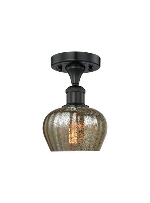 Innovations - 616-1F-BK-G96 - One Light Semi-Flush Mount - Edison - Matte Black