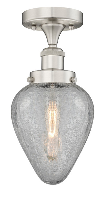 Innovations - 616-1F-SN-G165 - One Light Semi-Flush Mount - Edison - Brushed Satin Nickel