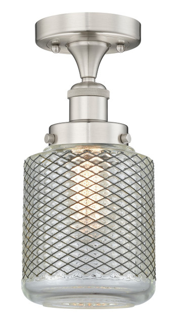 Innovations - 616-1F-SN-G262 - One Light Semi-Flush Mount - Edison - Brushed Satin Nickel