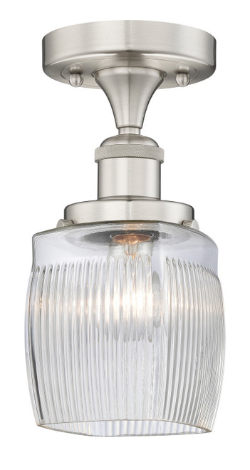 Innovations - 616-1F-SN-G302 - One Light Semi-Flush Mount - Edison - Brushed Satin Nickel