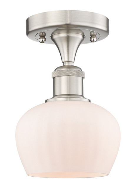 Innovations - 616-1F-SN-G91 - One Light Semi-Flush Mount - Edison - Brushed Satin Nickel