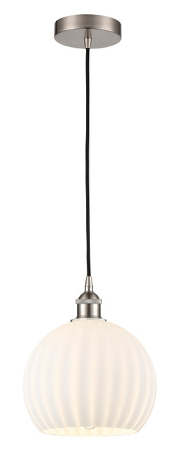 manufacturer_finish:Brushed Satin Nickel|manufacturer_glass:White Venetian|light_output:Unspecified|color_temperature:Unspecified|cri:Unspecified