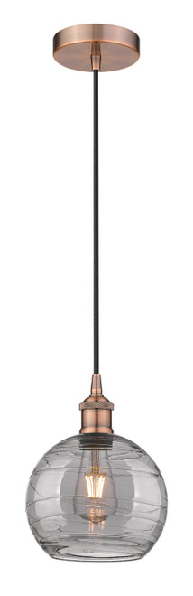 manufacturer_finish:Antique Copper|manufacturer_glass:Light Smoke Deco Swirl|light_output:220.00lm|color_temperature:2200K|cri:99