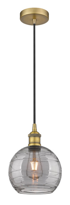 manufacturer_finish:Brushed Brass|manufacturer_glass:Light Smoke Deco Swirl|light_output:220.00lm|color_temperature:2200K|cri:99