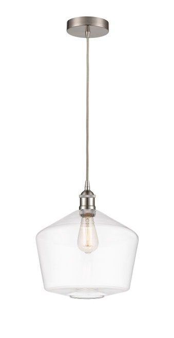 manufacturer_finish:Brushed Satin Nickel|manufacturer_glass:Clear Cindyrella 12|light_output:220.00lm|color_temperature:2200K|cri:99