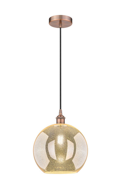 Innovations - 616-1P-AC-G128-12 - One Light Mini Pendant - Edison - Antique Copper