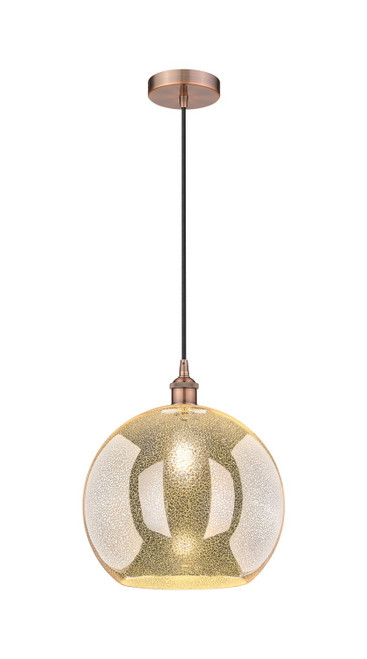 Innovations - 616-1P-AC-G128-14 - One Light Pendant - Edison - Antique Copper