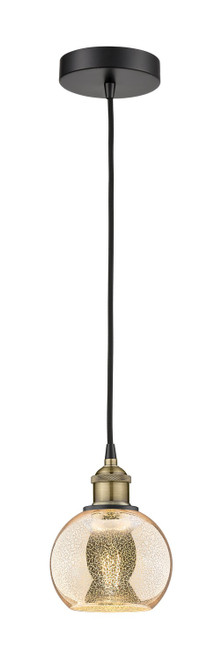 Innovations - 616-1P-BAB-G128-6 - One Light Mini Pendant - Edison - Black Antique Brass