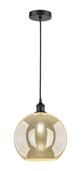 Innovations - 616-1P-BK-G128-12 - One Light Mini Pendant - Edison - Matte Black