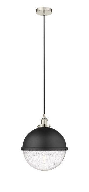 Innovations - 616-1PH-PN-HFS-124-BK - One Light Pendant - Downtown Urban - Polished Nickel