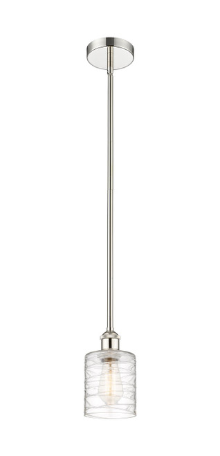 manufacturer_finish:Polished Nickel|manufacturer_glass:Deco Swirl Cobbleskill|light_output:220.00lm|color_temperature:2200K|cri:99