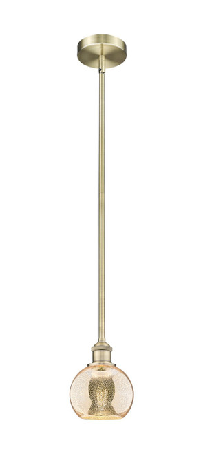 Innovations - 616-1S-AB-G128-6 - One Light Mini Pendant - Edison - Antique Brass