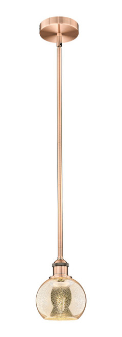 Innovations - 616-1S-AC-G128-6 - One Light Mini Pendant - Edison - Antique Copper