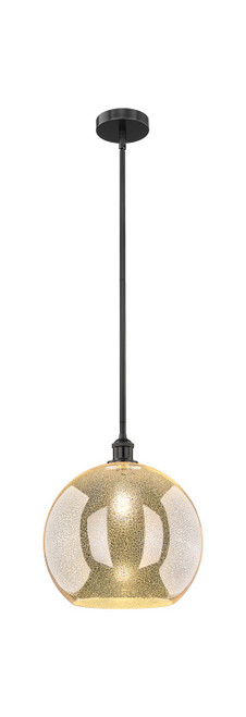 Innovations - 616-1S-BK-G128-14 - One Light Pendant - Edison - Matte Black