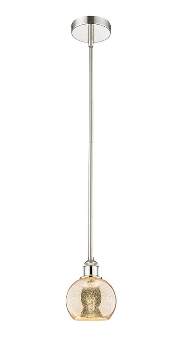 Innovations - 616-1S-PN-G128-6 - One Light Mini Pendant - Edison - Polished Nickel