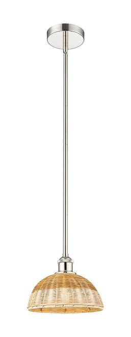Innovations - 616-1S-PN-NBD2-9-NAT - One Light Mini Pendant - Edison - Polished Nickel