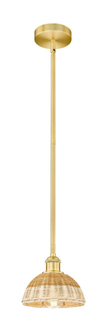 Innovations - 616-1S-SG-NBD2-75-NAT - One Light Mini Pendant - Edison - Satin Gold
