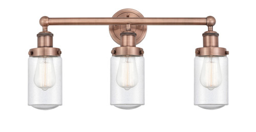 Innovations - 616-3W-AC-G314 - Three Light Bath Vanity - Edison - Antique Copper