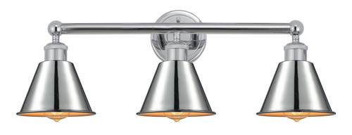 Innovations - 616-3W-PC-M8-PC - Three Light Bath Vanity - Edison - Polished Chrome