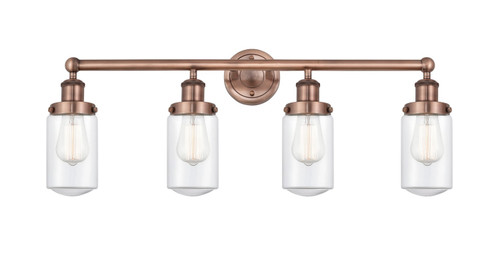 Innovations - 616-4W-AC-G312 - Four Light Bath Vanity - Edison - Antique Copper