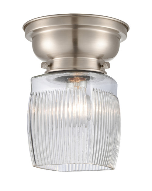 Innovations - 623-1F-SN-G302 - One Light Flush Mount - Franklin Restoration - Brushed Satin Nickel