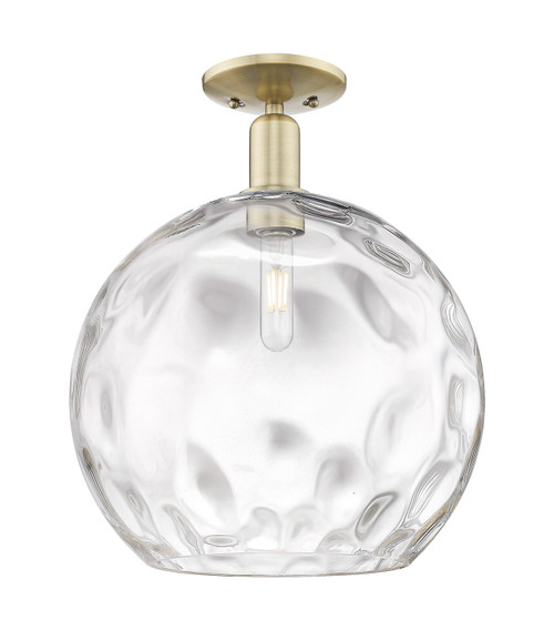 Innovations - 716-1C-AB-G1215-14 - One Light Semi-Flush Mount - Arcadia - Antique Brass