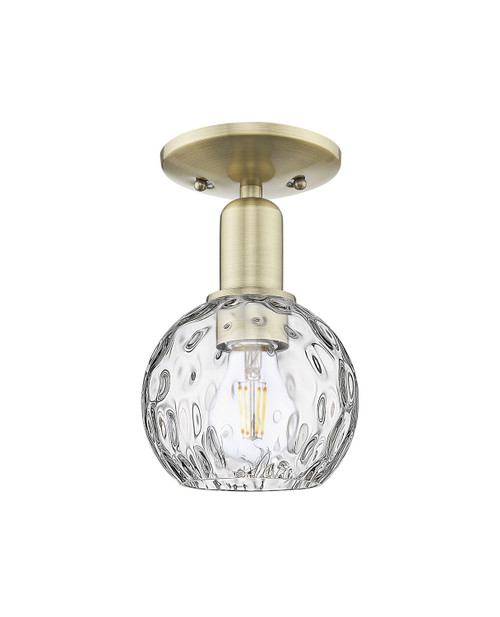 Innovations - 716-1C-AB-G1215-6 - One Light Semi-Flush Mount - Arcadia - Antique Brass