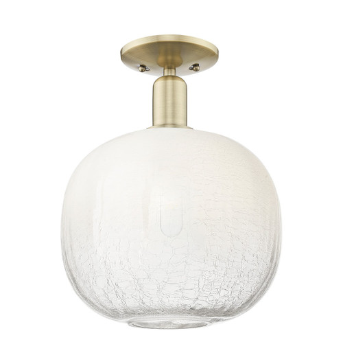 Innovations - 716-1C-AB-G481-10OP - One Light Semi-Flush Mount - Arcadia - Antique Brass
