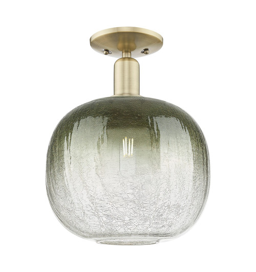 Innovations - 716-1C-AB-G481-10SL - One Light Semi-Flush Mount - Arcadia - Antique Brass