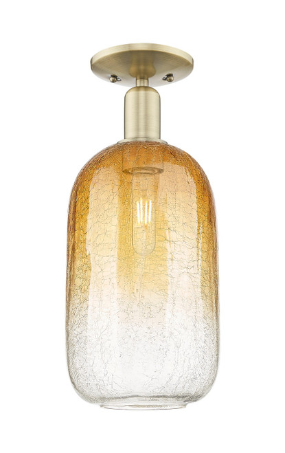 Innovations - 716-1C-AB-G482-7AM - One Light Semi-Flush Mount - Arcadia - Antique Brass