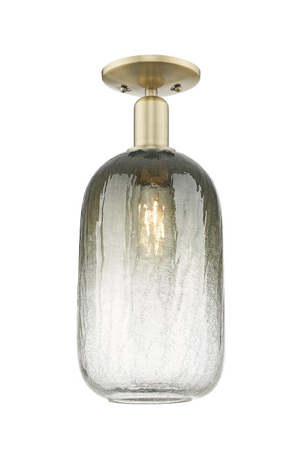 Innovations - 716-1C-AB-G482-7SL - One Light Semi-Flush Mount - Arcadia - Antique Brass