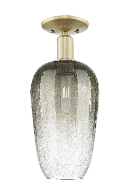 Innovations - 716-1C-AB-G484-7SL - One Light Semi-Flush Mount - Arcadia - Antique Brass