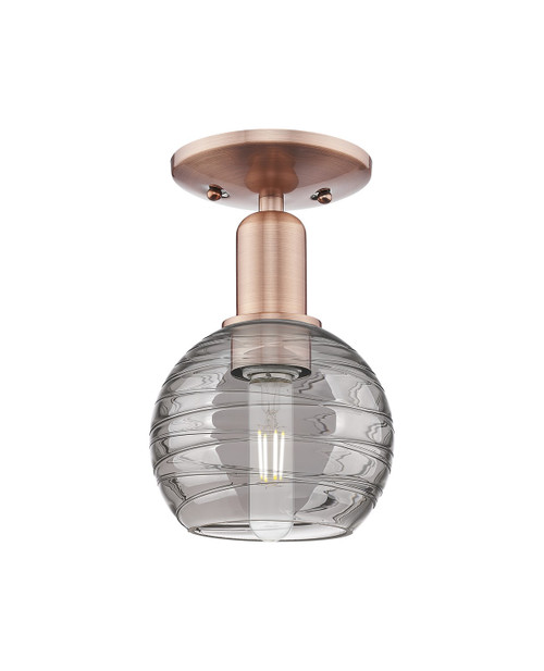 Innovations - 716-1C-AC-G1213-6SM - One Light Semi-Flush Mount - Arcadia - Antique Copper