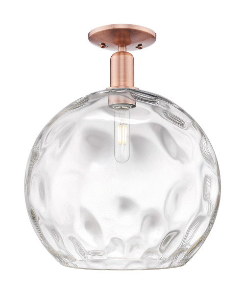 Innovations - 716-1C-AC-G1215-14 - One Light Semi-Flush Mount - Arcadia - Antique Copper