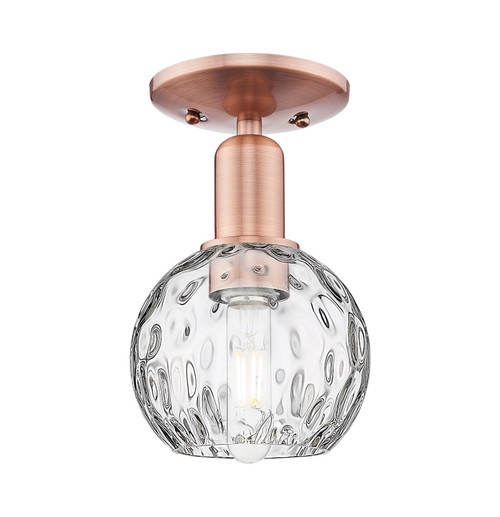 Innovations - 716-1C-AC-G1215-6 - One Light Semi-Flush Mount - Arcadia - Antique Copper