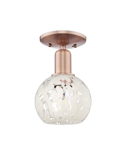 Innovations - 716-1C-AC-G1216-6WM - One Light Semi-Flush Mount - Arcadia - Antique Copper