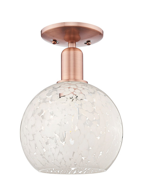 Innovations - 716-1C-AC-G1216-8WM - One Light Semi-Flush Mount - Arcadia - Antique Copper