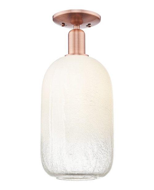 Innovations - 716-1C-AC-G482-7OP - One Light Semi-Flush Mount - Arcadia - Antique Copper