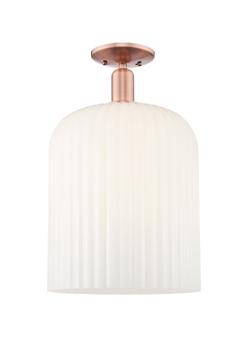 Innovations - 716-1C-AC-G559-12GWH - One Light Semi-Flush Mount - Arcadia - Antique Copper
